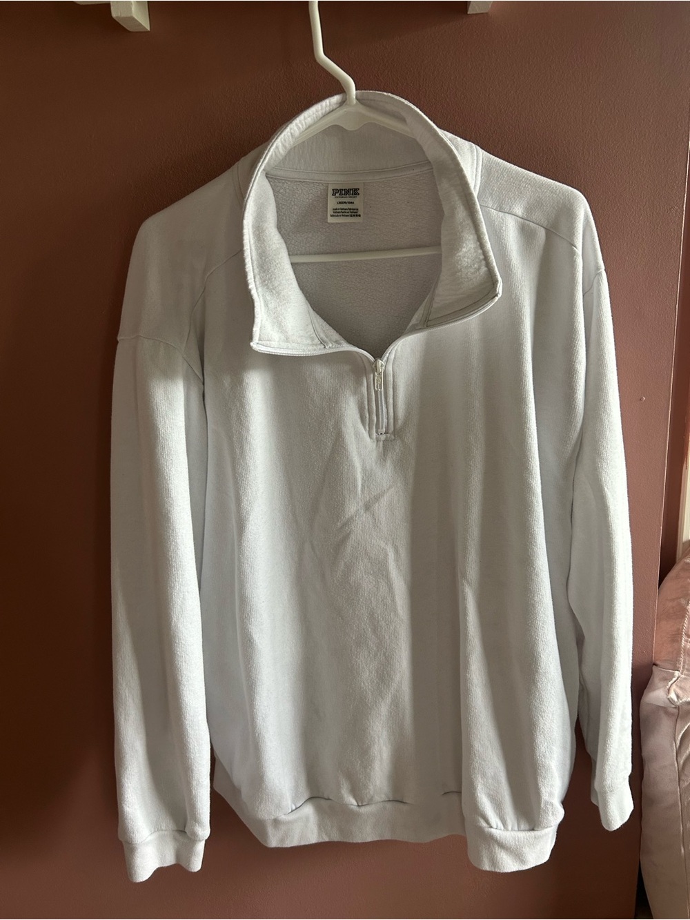 Victoria Secret PINK quarter zip sweatshirt - Picture 1 of 3